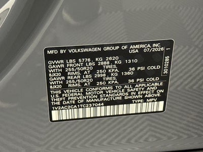 2026 Volkswagen Atlas Cross Sport 2.0T SEL R-Line Black