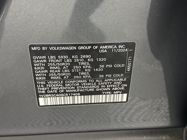 2025 Volkswagen Atlas 2.0T SEL