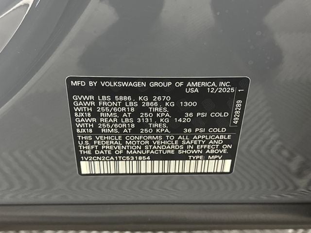 2026 Volkswagen Atlas 2.0T Peak Edition