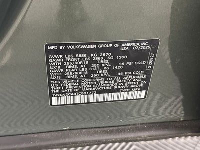 2026 Volkswagen Atlas 2.0T Peak Edition