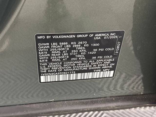 2026 Volkswagen Atlas 2.0T Peak Edition