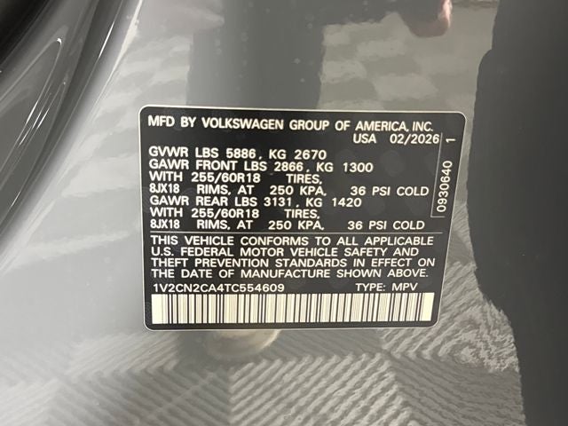 2026 Volkswagen Atlas 2.0T Peak Edition