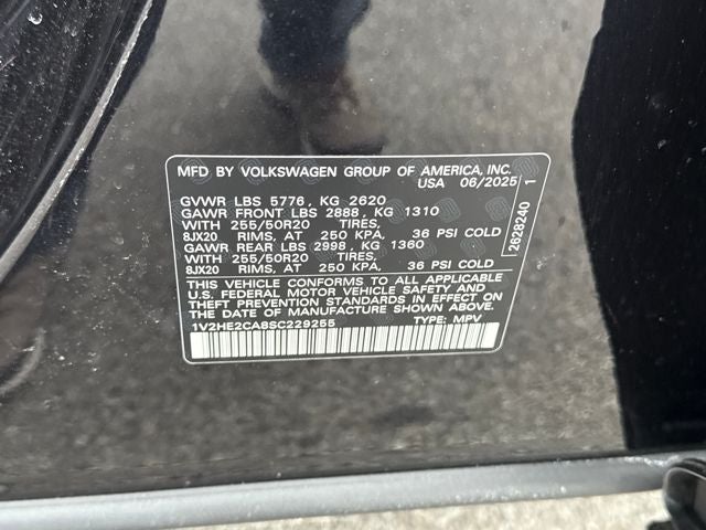 2025 Volkswagen Atlas Cross Sport 2.0T SE w/Technology