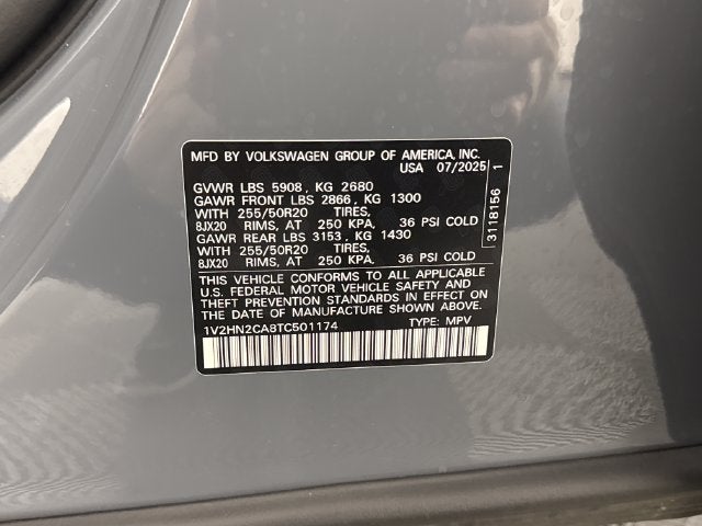 2026 Volkswagen Atlas 2.0T SE w/Technology