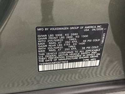 2026 Volkswagen Atlas 2.0T SE w/Technology
