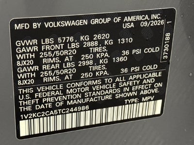 2026 Volkswagen Atlas Cross Sport 2.0T SE w/Technology