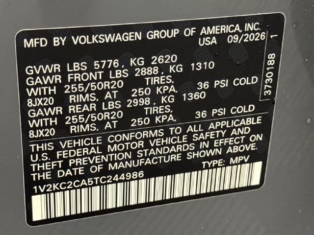 2026 Volkswagen Atlas Cross Sport 2.0T SE w/Technology