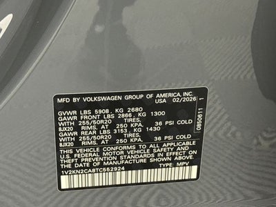 2026 Volkswagen Atlas 2.0T SE w/Technology