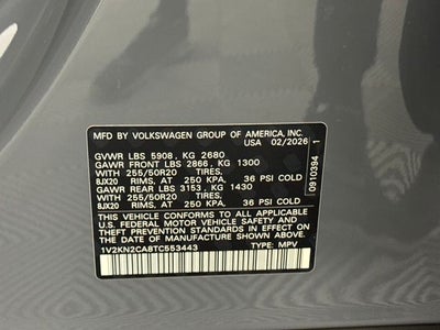 2026 Volkswagen Atlas 2.0T SE w/Technology