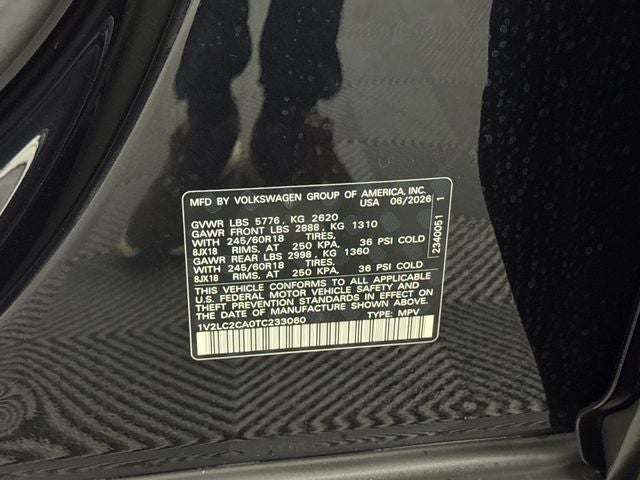 2026 Volkswagen Atlas Cross Sport 2.0T SE
