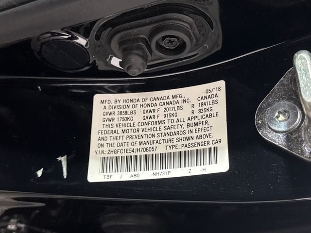 2018 Honda Civic Manual
