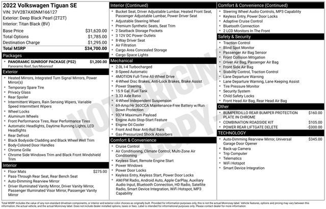 2022 Volkswagen Tiguan SE