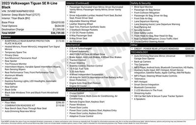2023 Volkswagen Tiguan SE R-Line Black