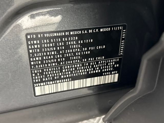 2026 Volkswagen Tiguan SE