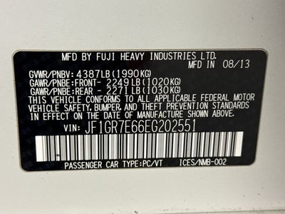 2014 Subaru Impreza WRX