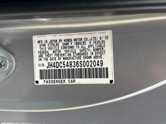 2006 Acura RSX 2dr Cpe AT