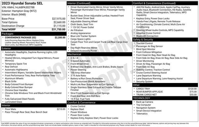 2023 Hyundai Sonata SEL