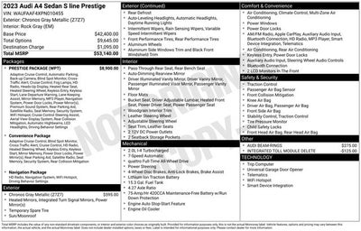 2023 Audi A4 S line Prestige