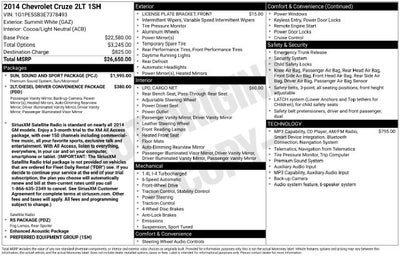 2014 Chevrolet Cruze 2LT