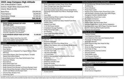 2022 Jeep Compass High Altitude