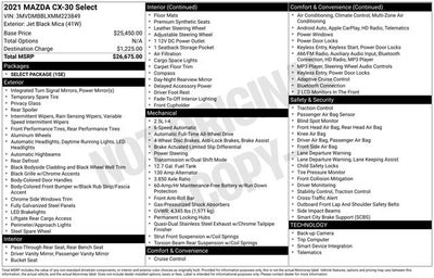 2021 Mazda Mazda CX-30 Select