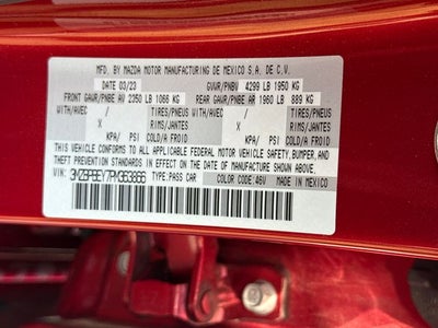 2023 Mazda Mazda3 2.5 Turbo Premium Plus Package