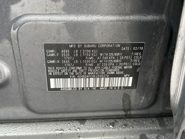 2019 Subaru Outback 2.5i Premium