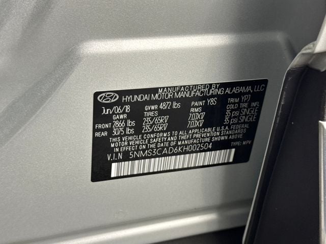 2019 Hyundai Santa Fe SEL