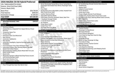 2026 Mazda Mazda CX-50 Hybrid Preferred
