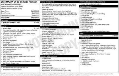 2024 Mazda Mazda CX-50 2.5 Turbo Premium Package
