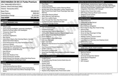 2023 Mazda Mazda CX-50 2.5 Turbo Premium Package