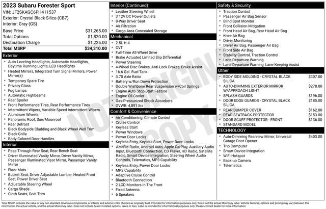2023 Subaru Forester Sport