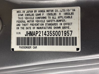 2005 Honda S2000 Base