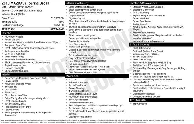 2010 Mazda Mazda3 i Touring