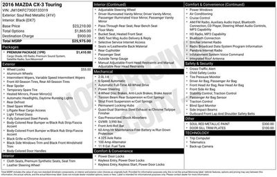 2016 Mazda Mazda CX-3 Touring