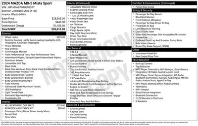 2024 Mazda Mazda MX-5 Miata Sport