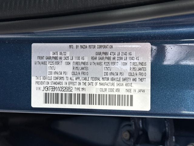 2022 Mazda Mazda CX-5 2.5 S Select Package