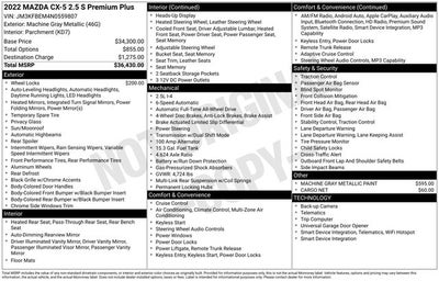2022 Mazda Mazda CX-5 2.5 S Premium Plus Package