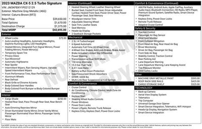 2023 Mazda Mazda CX-5 2.5 Turbo Signature