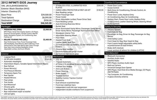 2012 INFINITI EX35 Journey
