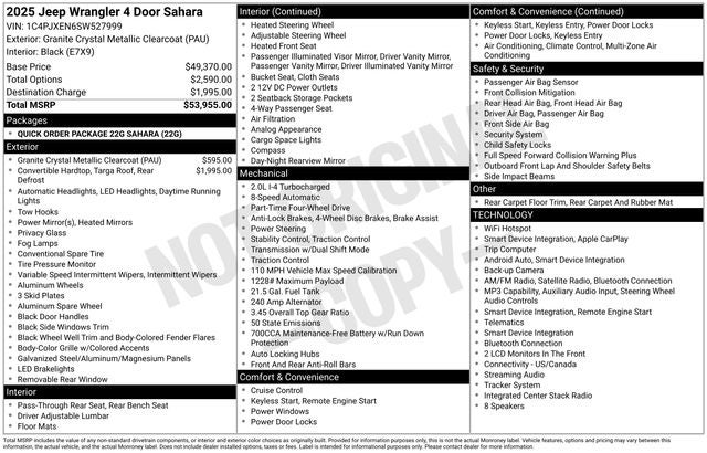 2025 Jeep Wrangler Sahara