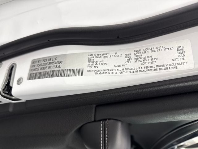 2022 Jeep Grand Cherokee L Overland