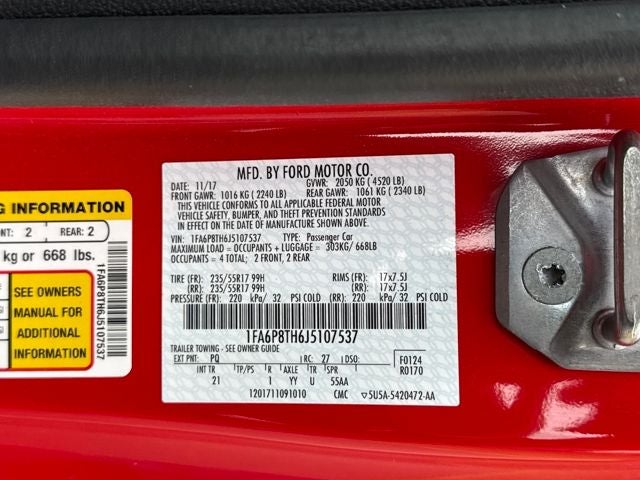 2018 Ford Mustang EcoBoost