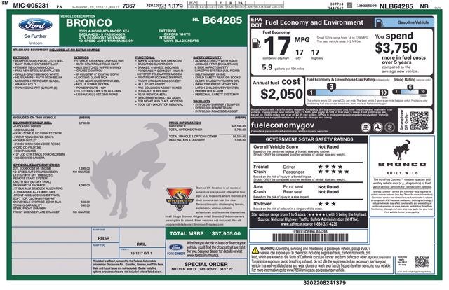 2022 Ford Bronco Badlands