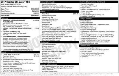 2017 Cadillac CT6 2.0L Turbo Luxury