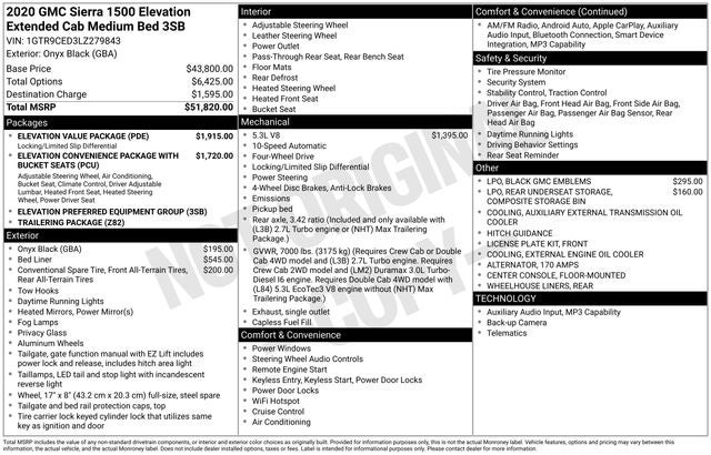 2020 GMC Sierra 1500 Elevation