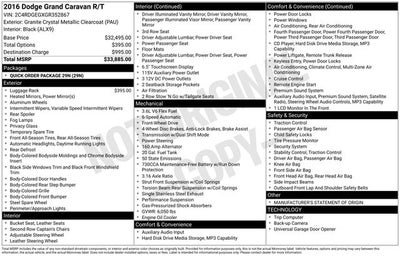 2016 Dodge Grand Caravan R/T