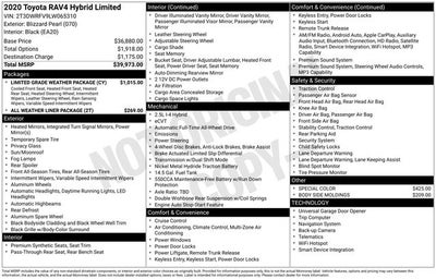 2020 Toyota RAV4 Hybrid Limited