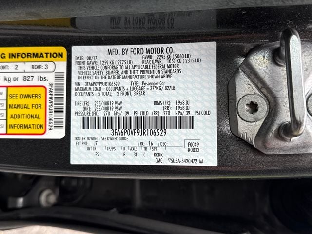 2018 Ford Fusion Sport
