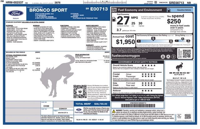 2025 Ford Bronco Sport Outer Banks